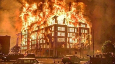 Building Burned photo from American Free Press
